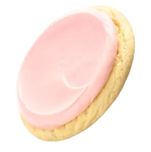 Crumbl Classic Pink Sugar Cookie with signature pink almond frosting